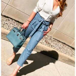 Choosy Ludlow Blue Pants Size 6 NWT